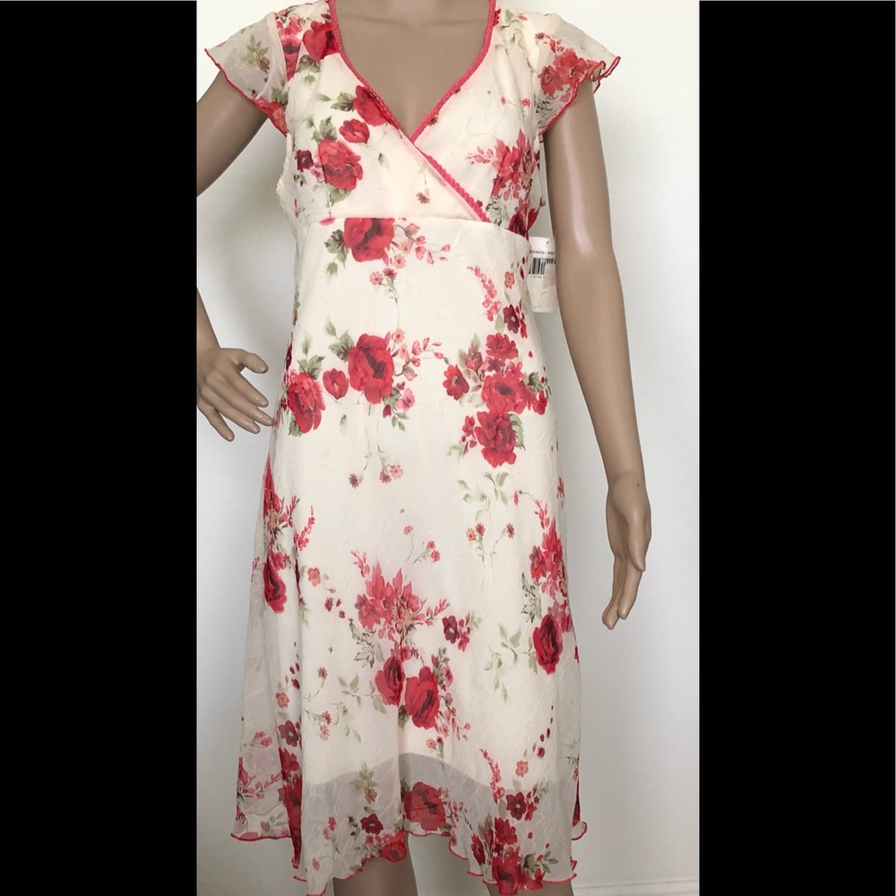 Jodi Kristopher Dress Size 11 Juniors Semi Sheer Lined Empire Waistline New